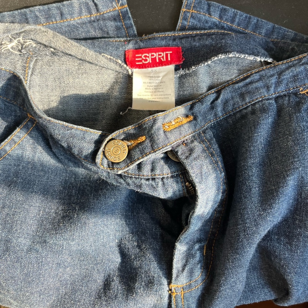 Denim midi skirt